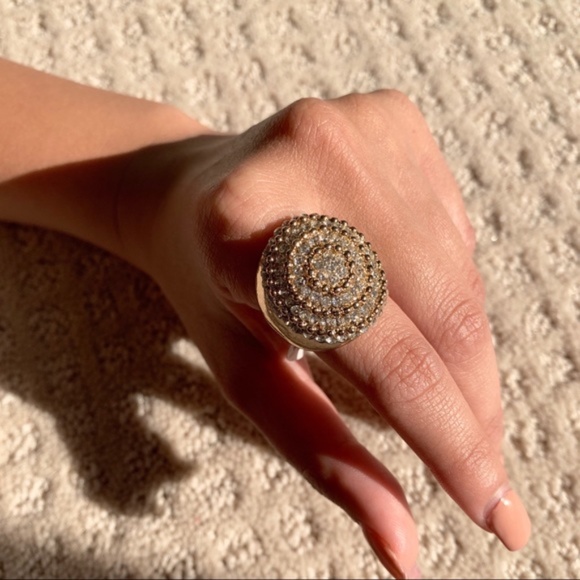 NEW Gold Bling Statement Ring - 4 for $20! - Picture 2 of 4